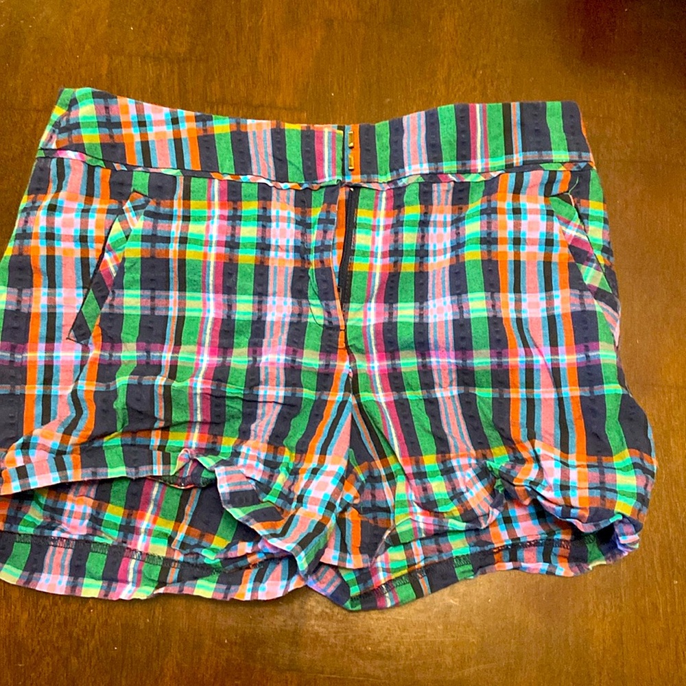 Plaid comfortable dressy shorts